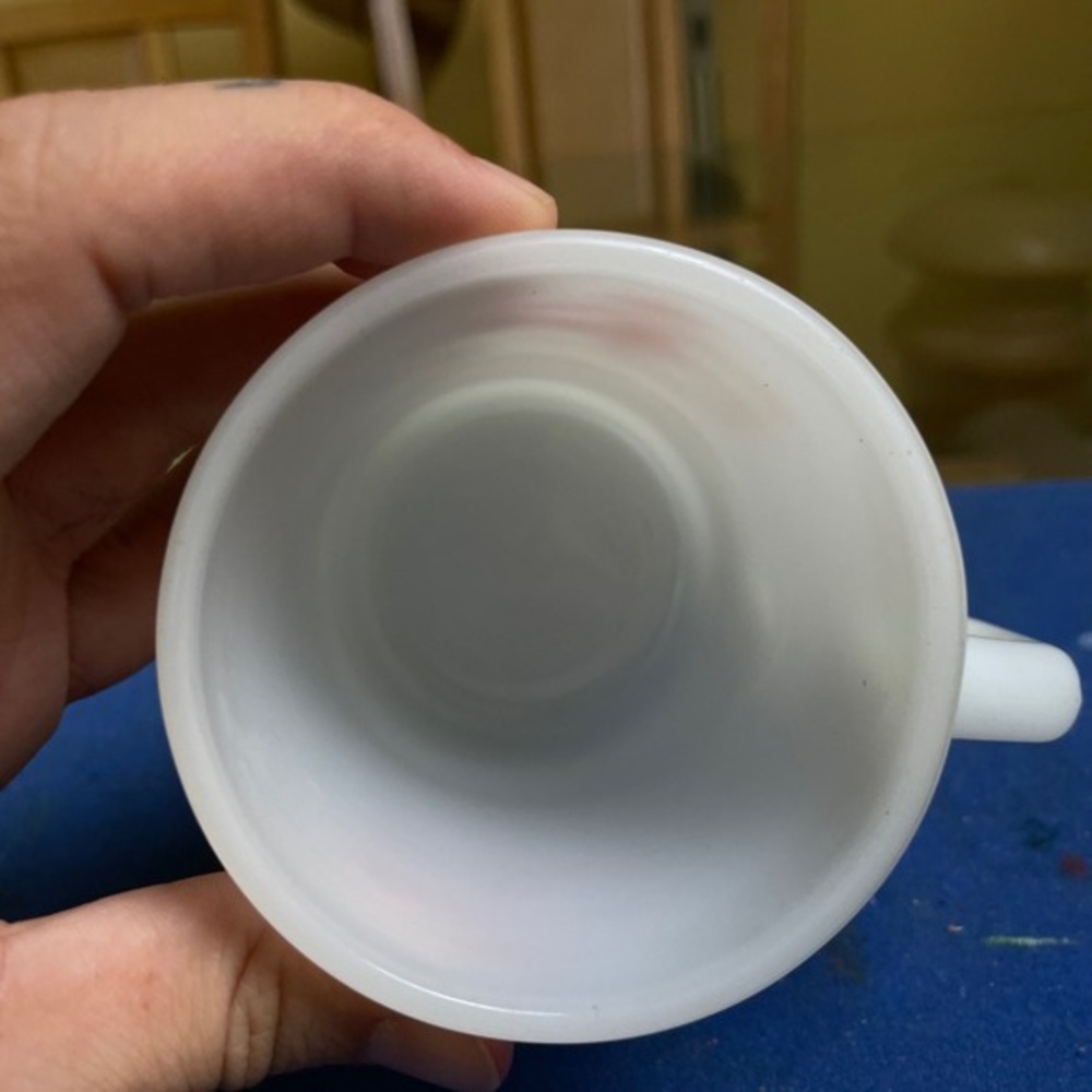 Vintage‎ Milk Glass Coffee Mug Church of God Prime Time Club 1985 - Picture 4 of 4